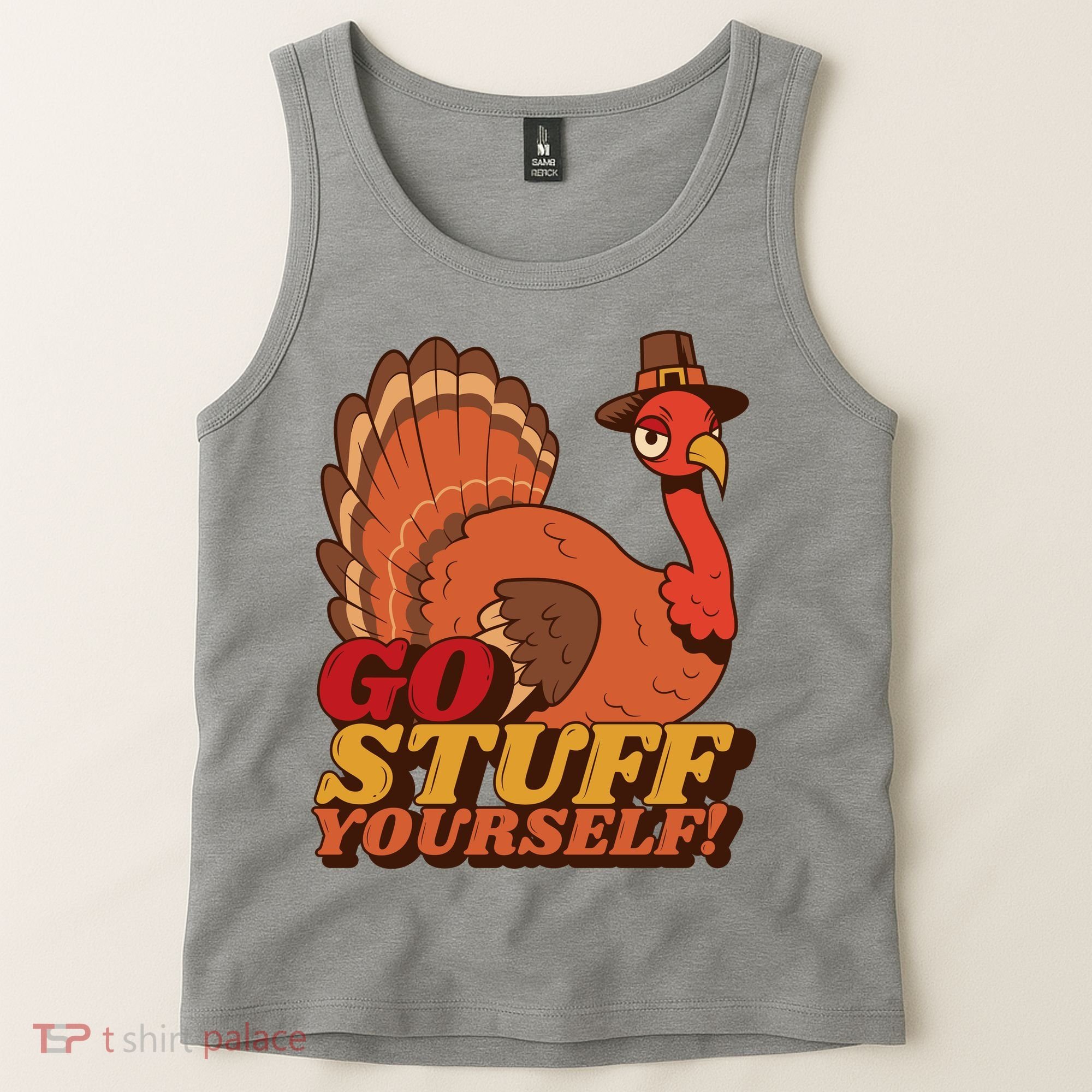 Go Stuff Yourself Funny Thanksgiving Tank Top