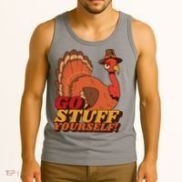 Go Stuff Yourself Funny Thanksgiving Tank Top thumb 3