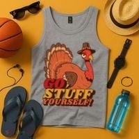 Go Stuff Yourself Funny Thanksgiving Tank Top thumb 4