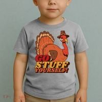 Go Stuff Yourself Funny Thanksgiving Toddler T-Shirt thumb 2
