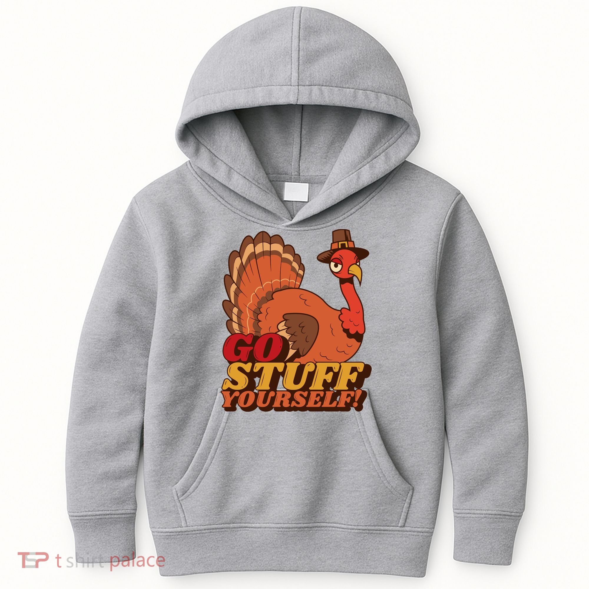 Go Stuff Yourself Funny Thanksgiving Kids Hoodie