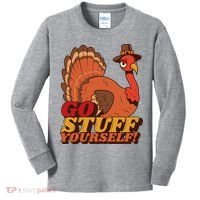 Go Stuff Yourself Funny Thanksgiving Kids Long Sleeve Shirt thumb 0