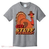 Go Stuff Yourself Funny Thanksgiving Kids T-Shirt thumb 0