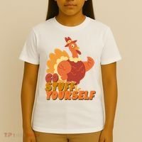 Go Stuff Yourself Funny Thanksgiving Turkey Holiday T-Shirt thumb 4