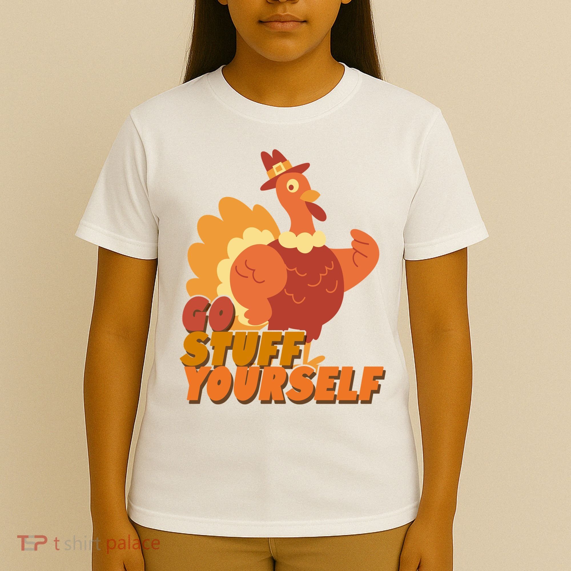Go Stuff Yourself Funny Thanksgiving Turkey Holiday T-Shirt