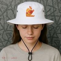 Go Stuff Yourself Funny Thanksgiving Turkey Holiday Bucket Hat thumb 3