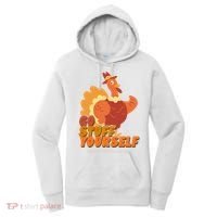 Go Stuff Yourself Funny Thanksgiving Turkey Holiday Women's Hoodie thumb 0