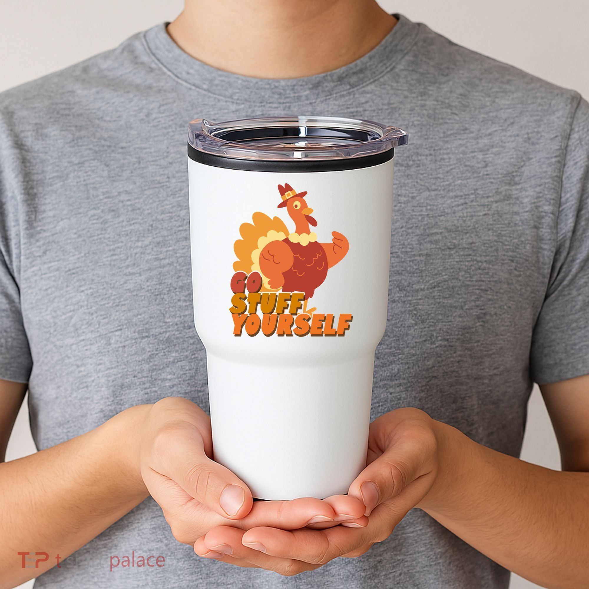 Go Stuff Yourself Funny Thanksgiving Turkey Holiday Tumbler