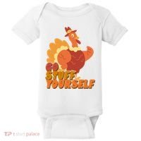 Go Stuff Yourself Funny Thanksgiving Turkey Holiday Baby Bodysuit thumb 0