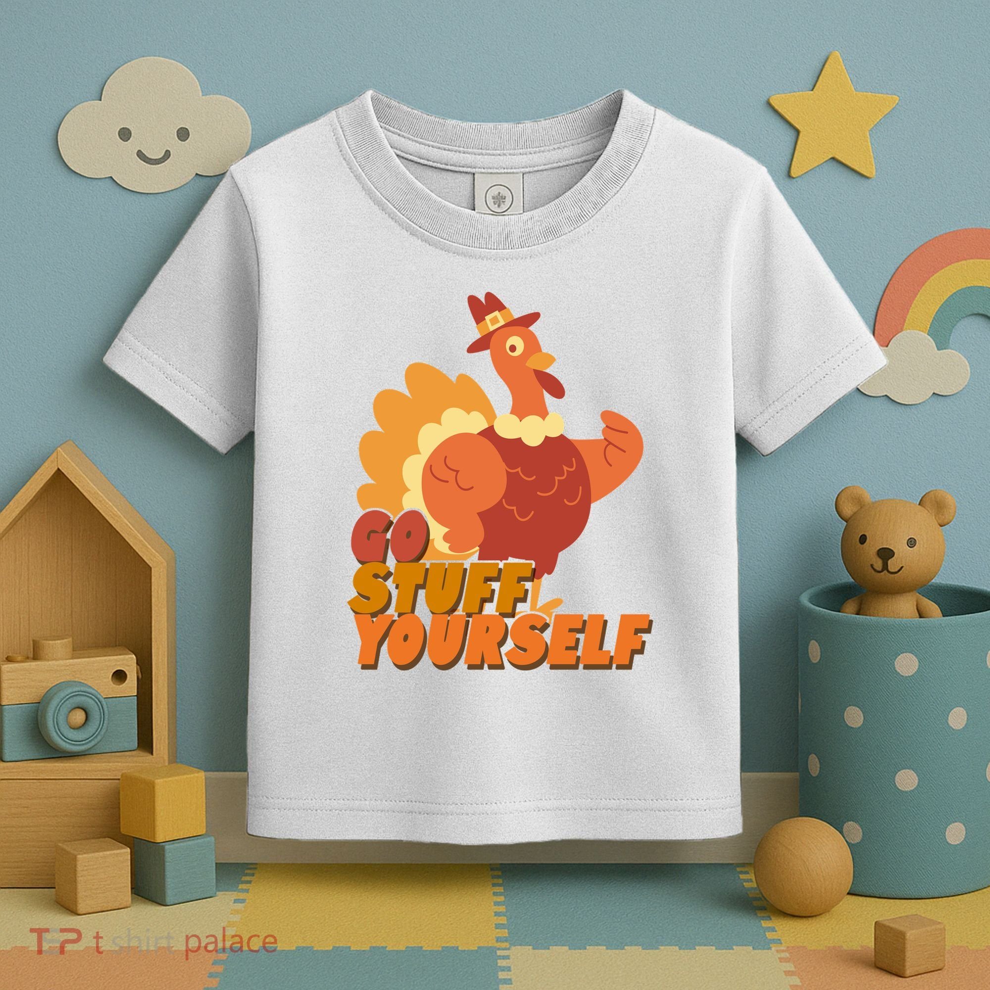 Go Stuff Yourself Funny Thanksgiving Turkey Holiday Toddler T-Shirt