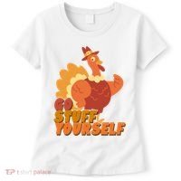 Go Stuff Yourself Funny Thanksgiving Turkey Holiday Women's T-Shirt thumb 0