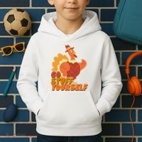 Go Stuff Yourself Funny Thanksgiving Turkey Holiday Kids Hoodie thumb 2