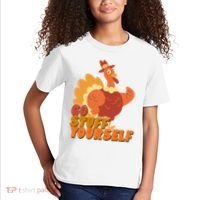 Go Stuff Yourself Funny Thanksgiving Turkey Holiday Kids T-Shirt thumb 2