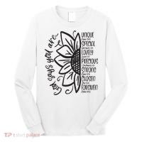 God Says You Are Sunflower Leopard Christian Believers God Long Sleeve Shirt thumb 0