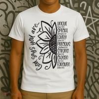 God Says You Are Sunflower Leopard Christian Believers God T-Shirt thumb 3