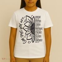 God Says You Are Sunflower Leopard Christian Believers God T-Shirt thumb 4
