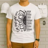 God Says You Are Sunflower Leopard Christian Believers God T-Shirt thumb 6