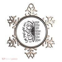 God Says You Are Sunflower Leopard Christian Believers God Ornament thumb 0
