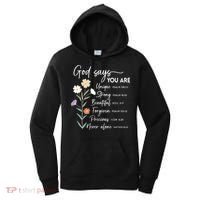 God Says You Are Christian Faith Inspirational  Women's Hoodie thumb 0