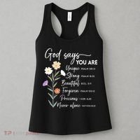God Says You Are Christian Faith Inspirational  Women's Tank Top thumb 3