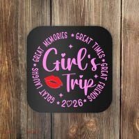 Girl Trip 2026 Great Memories Great Times Coaster thumb 0