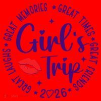 Girl Trip 2026 Great Memories Great Times Santa Hat thumb 1