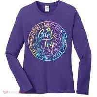 Girls Trip 2026 Great Laughs Memories Times Friends Women's Long Sleeve Shirt thumb 0