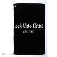 Gospel Theme 2025 Look Unto Christ Yw Ym D&C 636 Golf Towel thumb 0