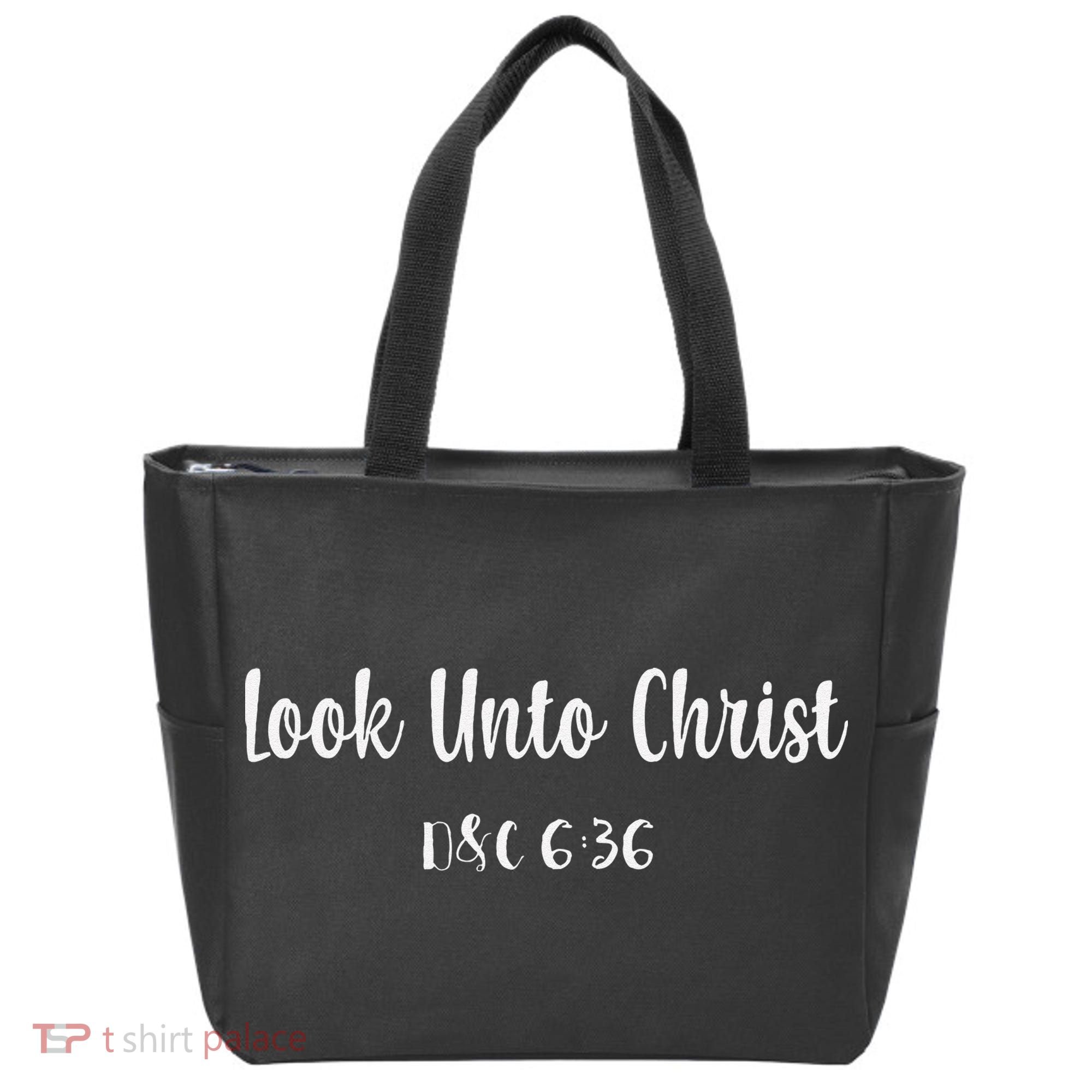 Gospel Theme 2025 Look Unto Christ Yw Ym D&C 636 Tote Bag