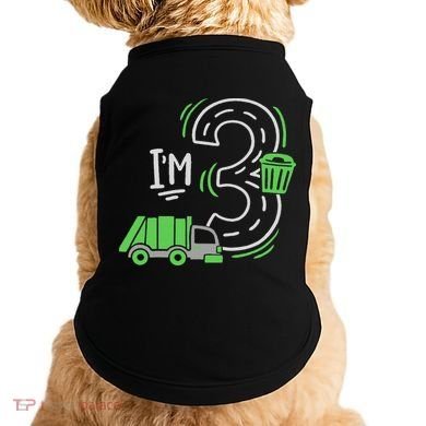 Garbage Truck 3rd Birthday Doggie Tank