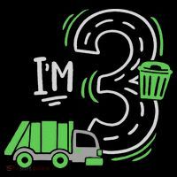 Garbage Truck 3rd Birthday Mousepad thumb 1