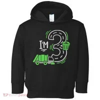 Garbage Truck 3rd Birthday Toddler Hoodie thumb 0