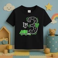 Garbage Truck 3rd Birthday Toddler T-Shirt thumb 3