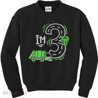 Garbage Truck 3rd Birthday Kids Sweatshirt thumb 0
