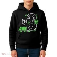 Garbage Truck 3rd Birthday Kids Hoodie thumb 4