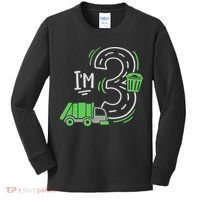 Garbage Truck 3rd Birthday Kids Long Sleeve Shirt thumb 0