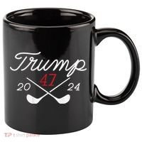 Golf Trump 47 2024 11oz C Handle Ceramic Mug thumb 0