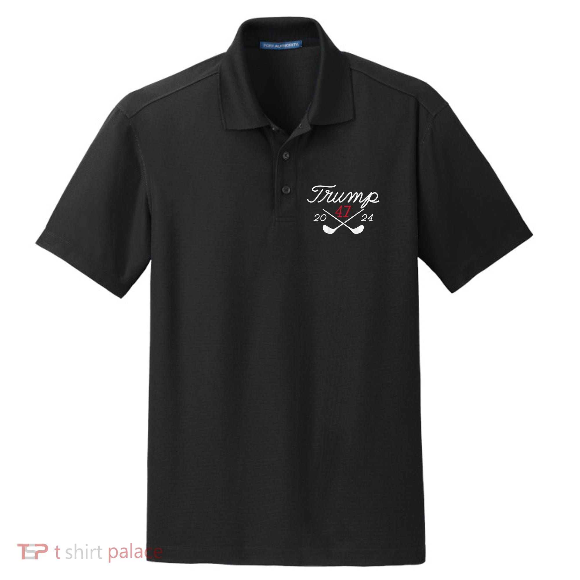 Golf Trump 47 2024 Dry Zone Grid Polo