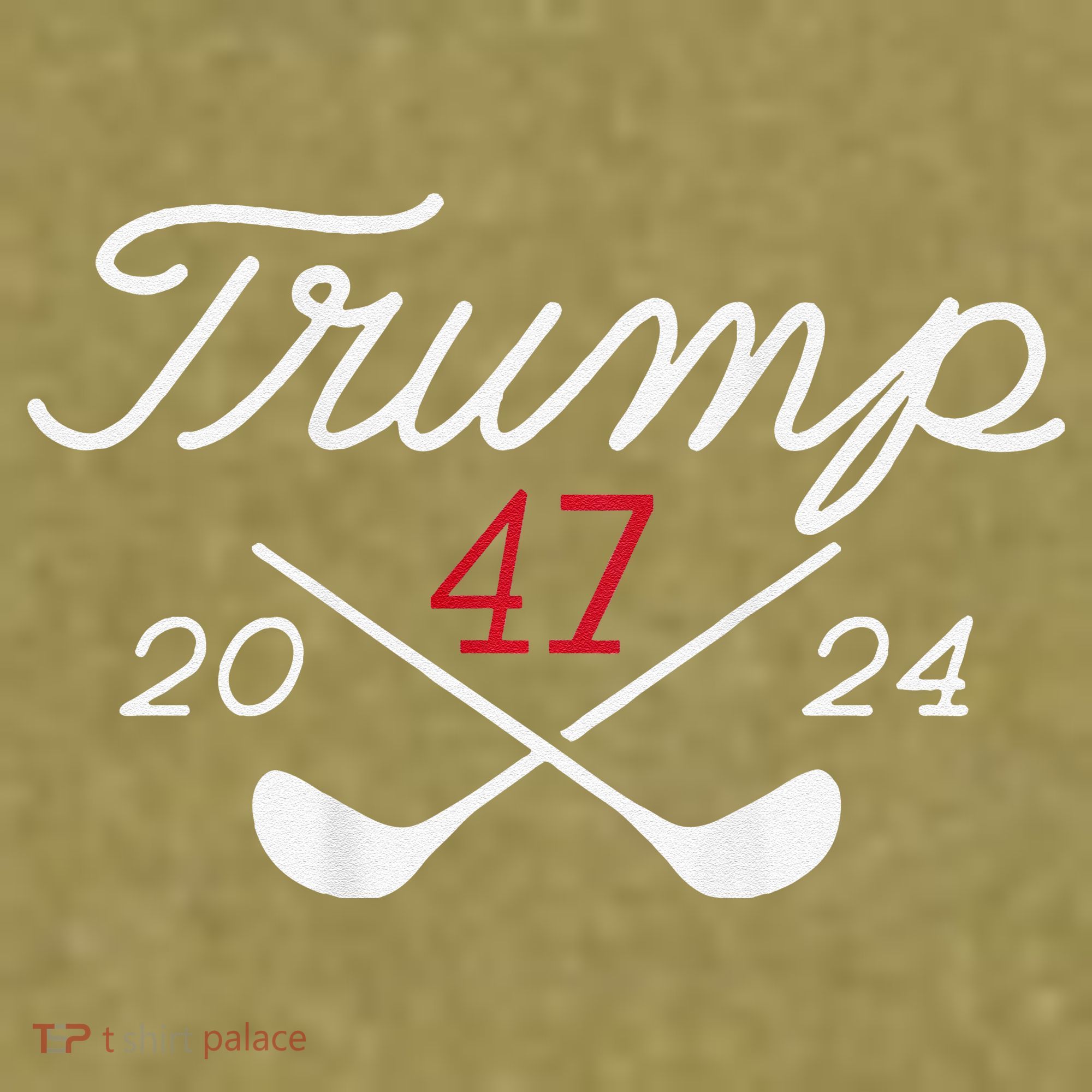 Golf Trump 47 2024 Garment-Dyed Women's Muscle Tee