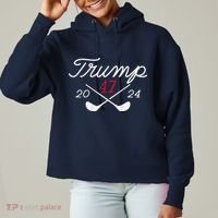 Golf Trump 47 2024 Ladies Heavyweight Boxy Pullover Hoodie thumb 0