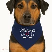 Golf Trump 47 2024 USA-Made Doggie Bandana thumb 1