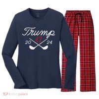 Golf Trump 47 2024 Women's Long Sleeve Flannel Pajama Set  thumb 0