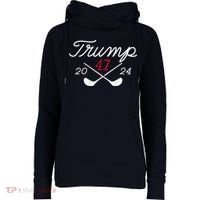 Golf Trump 47 2024 Womens Funnel Neck Pullover Hood thumb 0