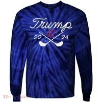 Golf Trump 47 2024 Tie-Dye Long Sleeve Shirt thumb 0