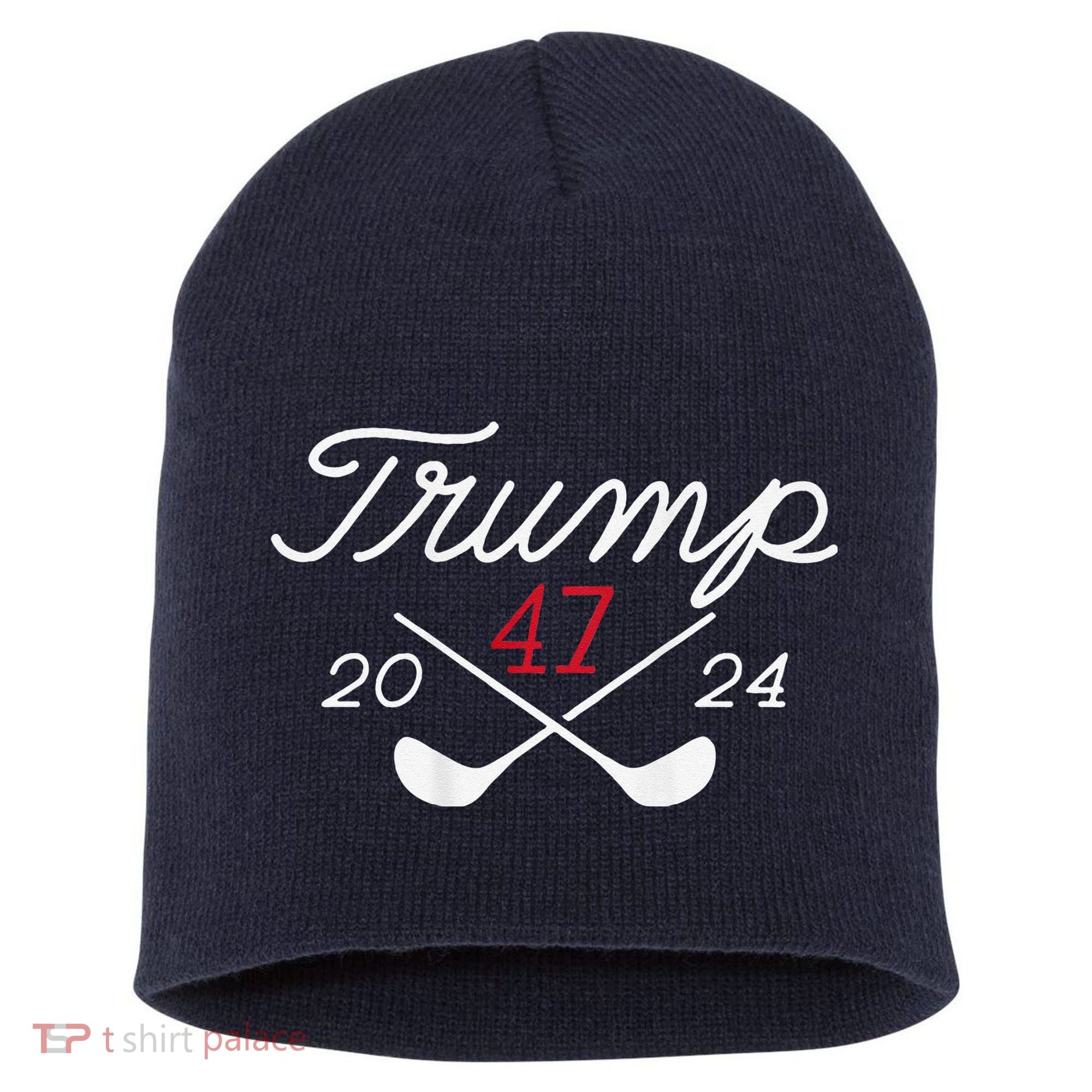 Golf Trump 47 2024 Short Acrylic Beanie