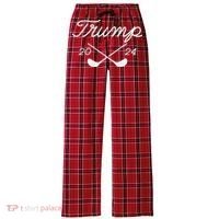 Golf Trump 47 2024 Women's Flannel Plaid Pajama Pants thumb 0