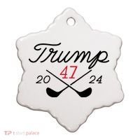 Golf Trump 47 2024 Ceramic Ornament thumb 0