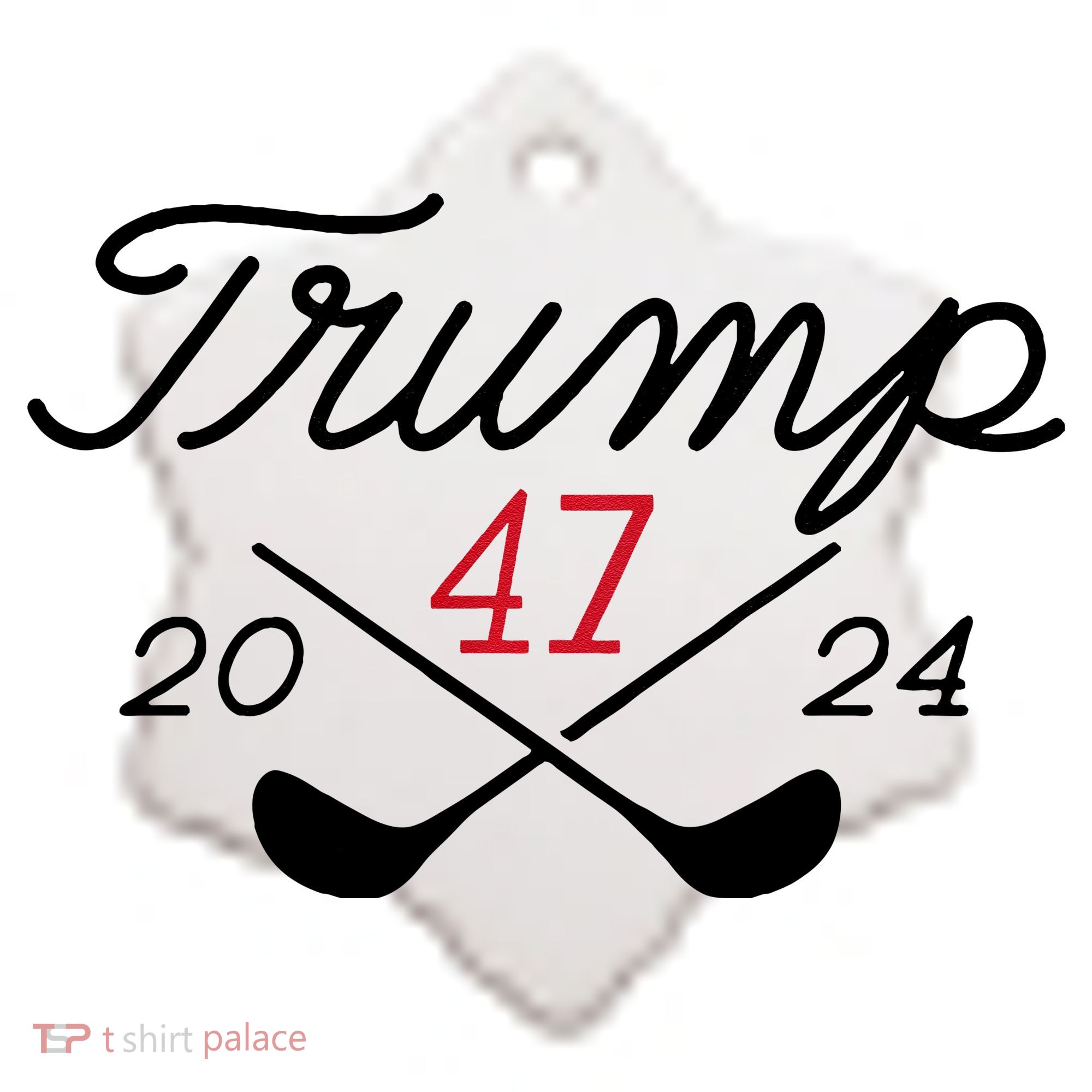 Golf Trump 47 2024 Ceramic Ornament