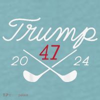 Golf Trump 47 2024 Sueded Cloud Jersey T-Shirt thumb 2