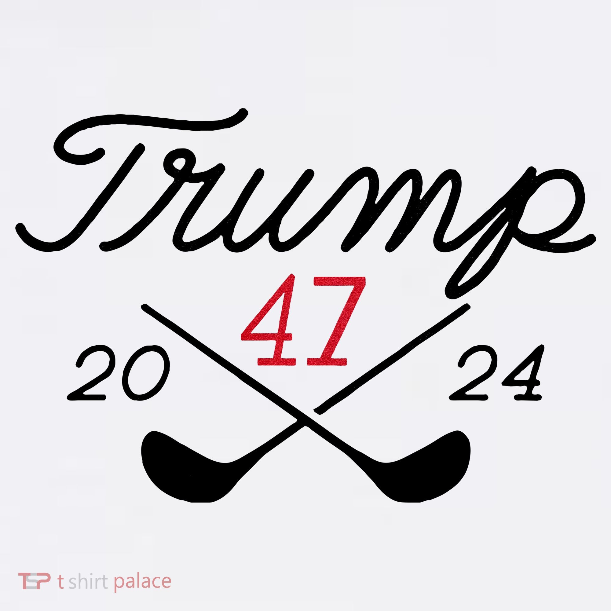 Golf Trump 47 2024 Comfort Colors Garment-Dyed Hooded Sweatshirt